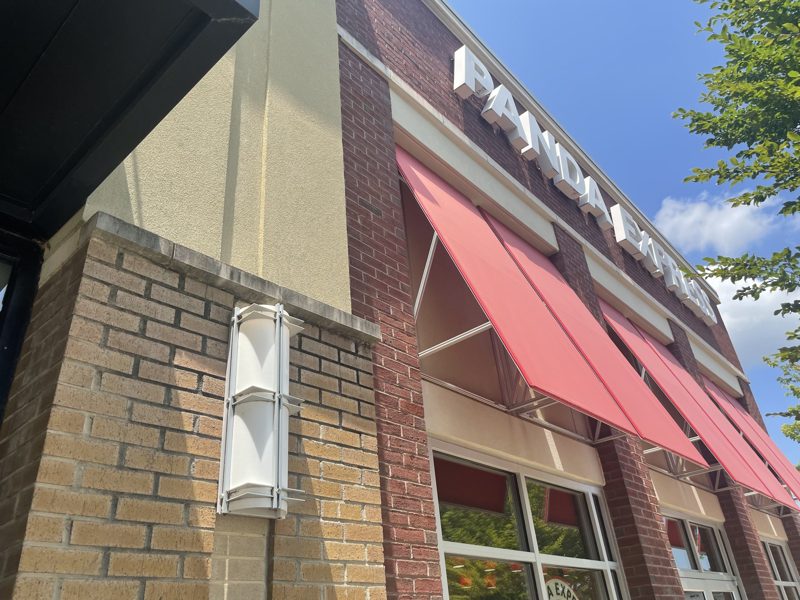 Storefront walkway and elevation on a multi tenant commercial property
