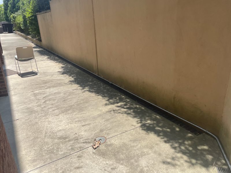Storefront walkway and elevation on a multi tenant commercial property